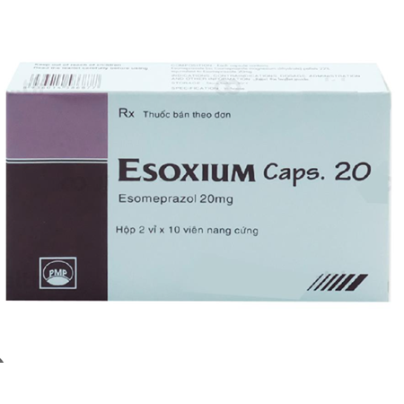 Thuốc Esoxium caps. 20 - điều trị bệnh đau dạ dày tá tràng