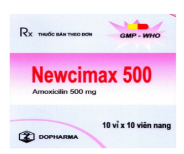 Thuốc Newcimax 500 trị nhiễm khuẩn đường hô hấp