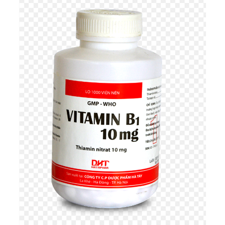 Thuốc Vitamin B1 10 mg điều trị các trường hợp thiếu vitamin B1