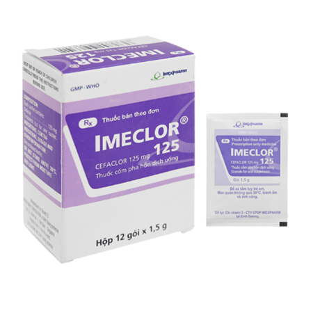 Thuốc Imeclor 125mg Imexpharm điều trị nhiễm khuẩn đường hô hấp