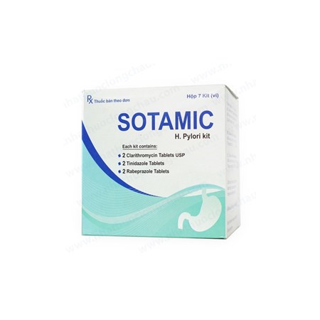 Thuốc Sotamic - điều trị vi khuẩn Helicobacter pylori ở dạ dày