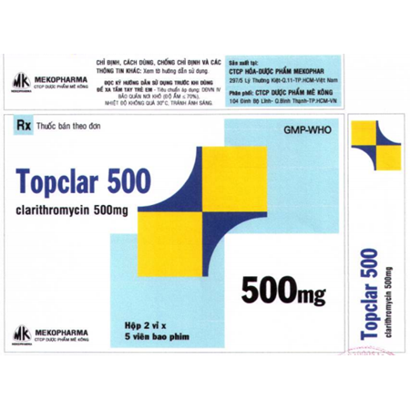 Thuốc Topclar 500 -  Điều trị viêm amidan