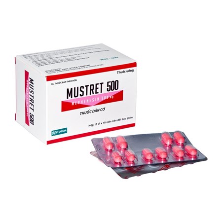 Thuốc Mustret 500 - Điều trị các cơ đau do co thắt cơ