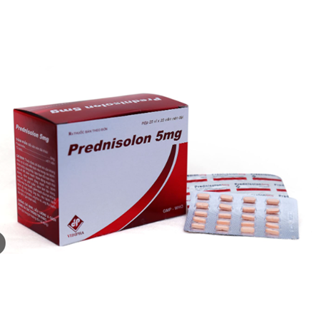 Thuốc Prednisolon 5mg Vidipha - Thuốc chống viêm và ức chế miễn dịch hiệu quả