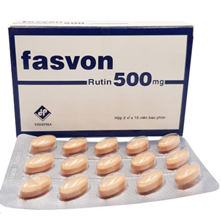 Thuốc Fasvon  điều trị bệnh liên quan đến mao mạch, huyết áp.