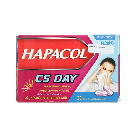 Thuốc Hapacol CS Day - trị cảm lạnh, cảm cúm