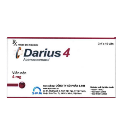 Thuốc Darius 4 - Thuốc điều trị bệnh tim