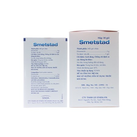 Thuốc Smetstad - Điều trị bệnh tiêu chảy cấp và mãn tính
