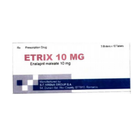 Thuốc Etrix 10mg - Thuốc điều trị tăng huyết áp hiệu quả
