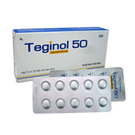 Thuốc Teginol 50mg – Thuốc điều trị đau thắt ngực mạn tính, nhồi máu cơ tim sớm