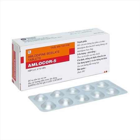 Thuốc Amlocor-5 điều trị tăng huyết áp