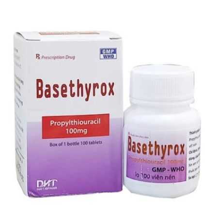 Thuốc Basethyrox 100mg Hataphar điều trị tăng tuyến giáp