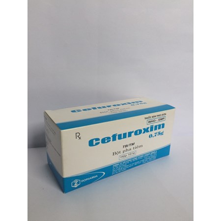 Thuốc Cefuroxime 0,75g - Điều trị nhiễm khuẩn 