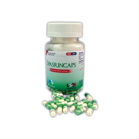 Thuốc Spasrincaps - Điều trị chứng đau do co thắt cơ trơn đường tiêu hóa, tiết niệu và sinh dục