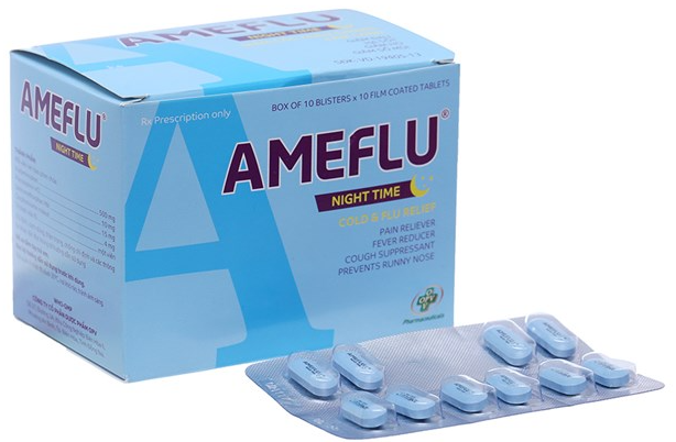 Thuốc Ameflu hỗ trợ điều trị cảm lạnh, cảm cúm