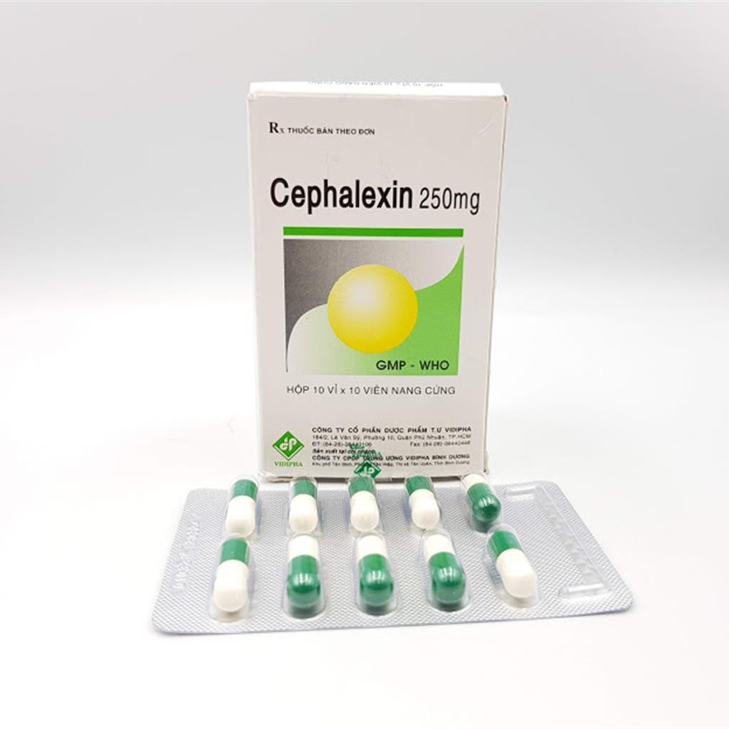 Thuốc Cephalexin 250mg Vidipha - Điều trị nhiễm khuẩn