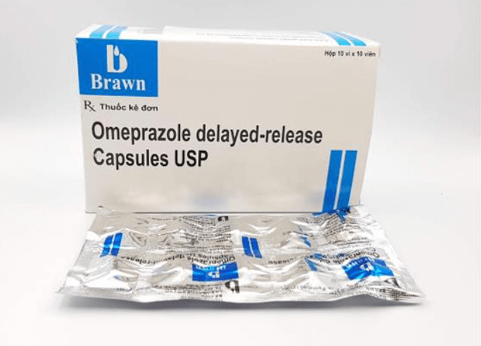 Quy cách đóng gói thuốc Brawn Omeprazole