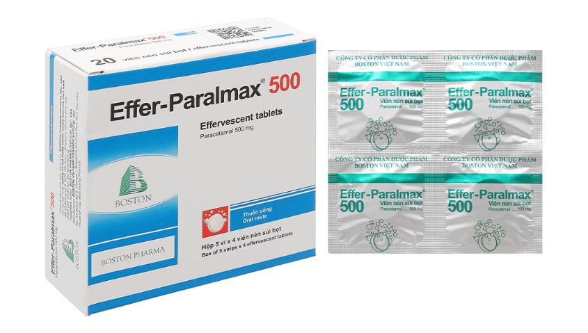 Effer Paralmax 500 là thuốc thuộc nhóm giảm đau hạ sốt