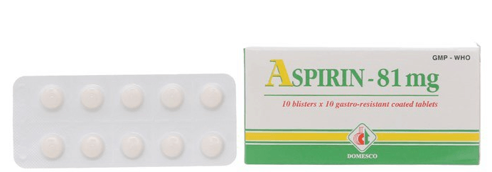 Sản phẩm thuốc Aspirin 81mg