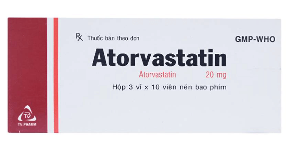 Atorvastatin 20mg là thuốc điều hòa lipid máu, giảm rối loạn mỡ máu