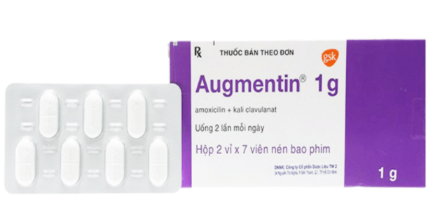 Quy cách đóng gói thuốc Augmentin 1g