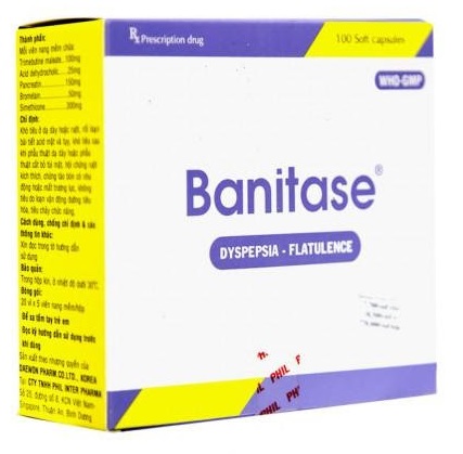 Thuốc Banitase dạng hộp.