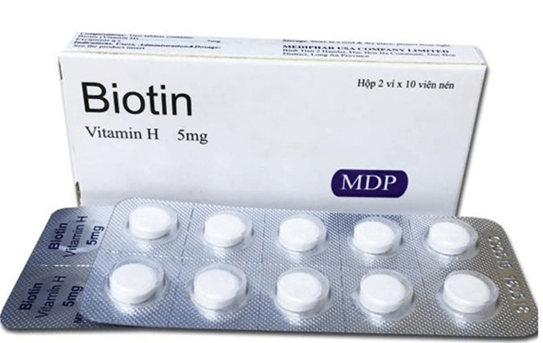 Thành phần chính trong thuốc là Biotin an toàn với cơ thể