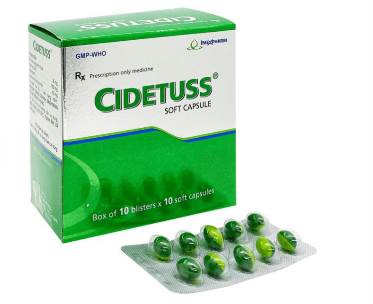 Cidetuss là thuốc giảm ho, long đờm và chống dị ứng