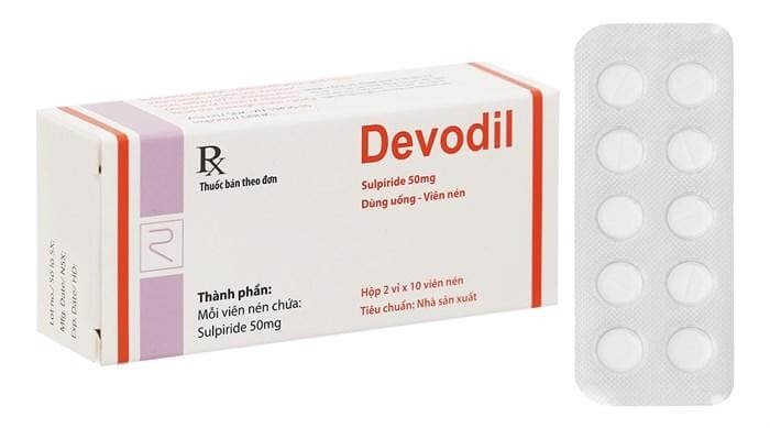 Thuốc Devodil có chứa thành phần chính là Sulpiride 