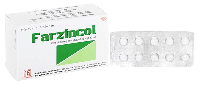 Thuốc Farzincol hiện đang bày bán rộng rãi trên thị trường