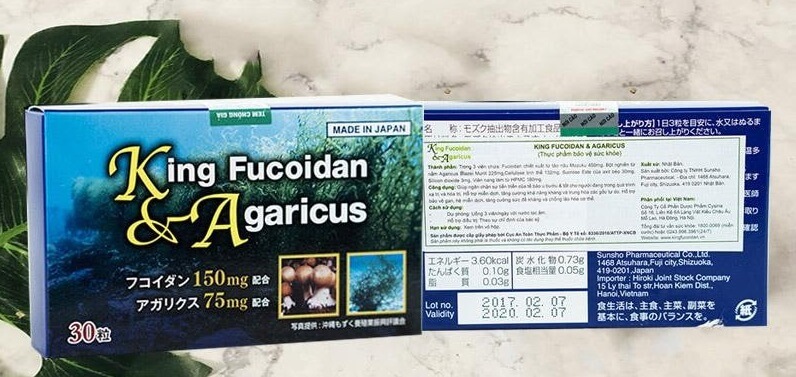 Thuốc King Fucoidan & Agaricus không có tác dụng phụ nguy hiểm
