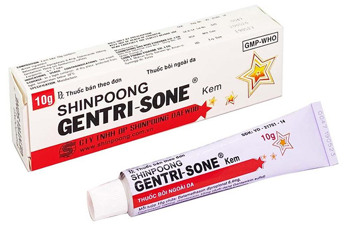 Gentrisone được sản xuất bởi công ty dược phẩm Shinpoong Daewoo 