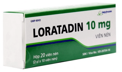 Quy cách đóng gói thuốc Loratadin
