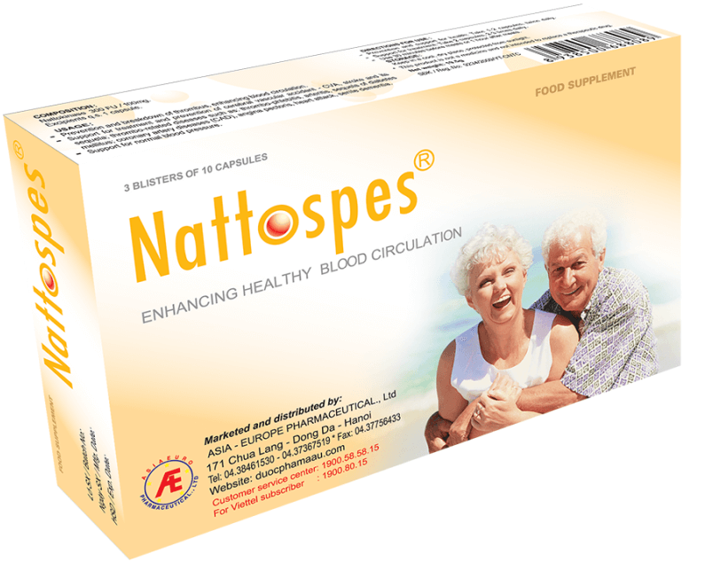 Nattospes giúp ngăn ngừa bệnh lý tim mạch hiệu quả
