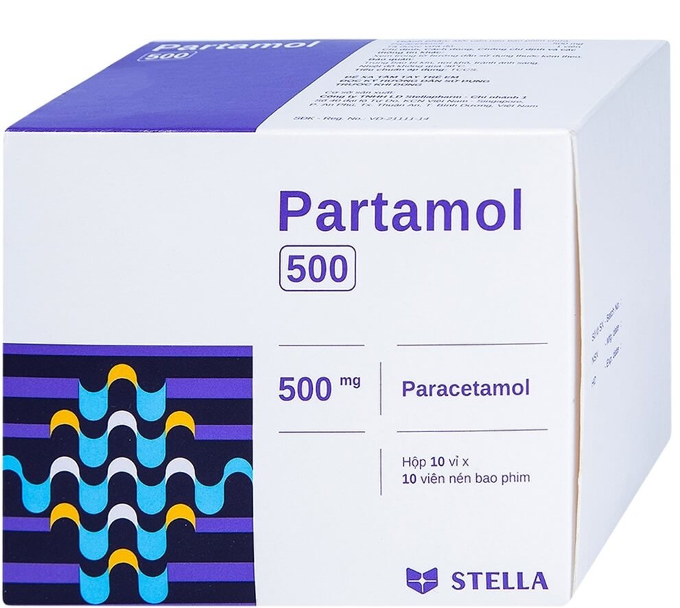 Các thành phần trong Partamol Tab thuốc