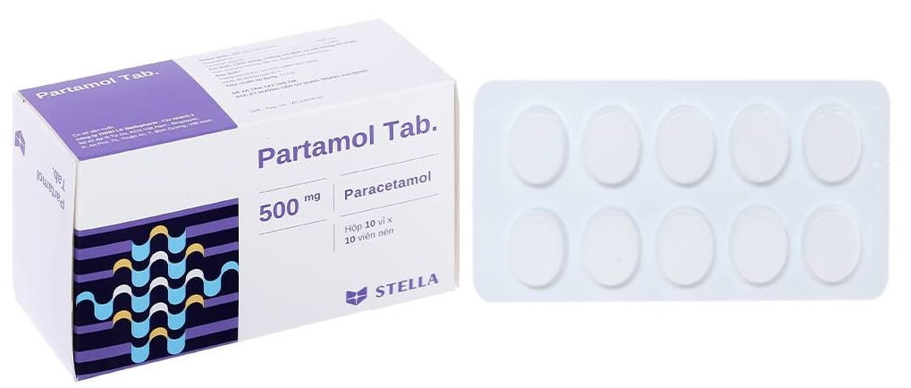 Tác dụng phụ của thuốc trị đau Partamol Tab