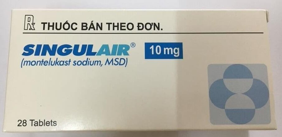 Hộp thuốc Singulair hàm lượng 10 mg