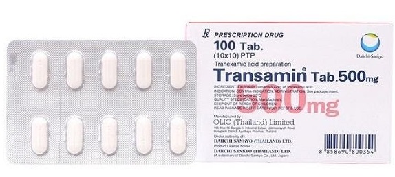 Thuốc Transamin 500 mg được biết đến với vai trò là loại thuốc cầm máu 