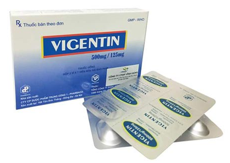 Thuốc Vigentin có công dụng kháng viêm, kháng khuẩn