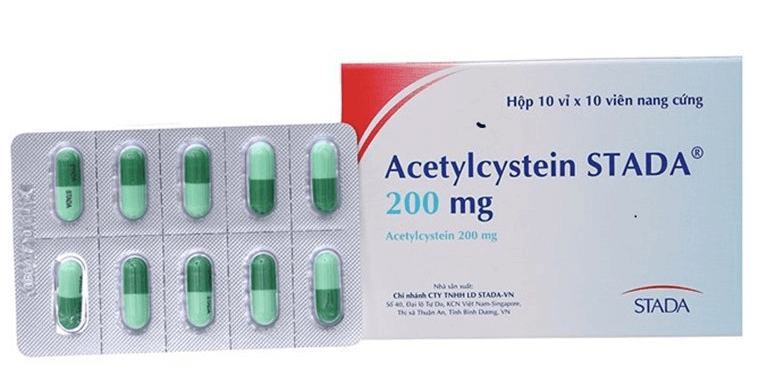 Thuốc Acetylcystein dạng viên nang uống