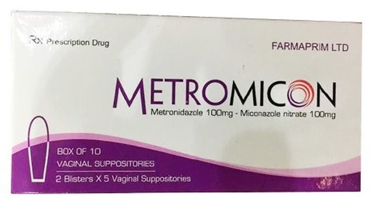 Thuốc đặt âm đạo trị nấm Metromicon 