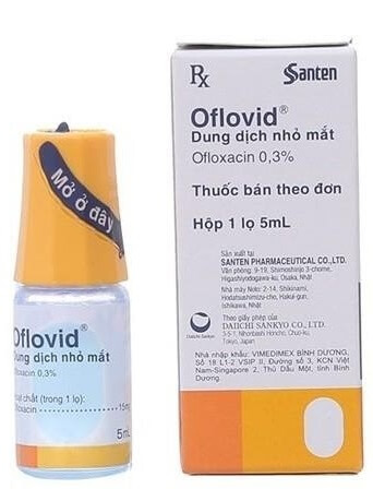 Thuốc nhỏ mắt Oflovid chữa ofloxacin 0,3%