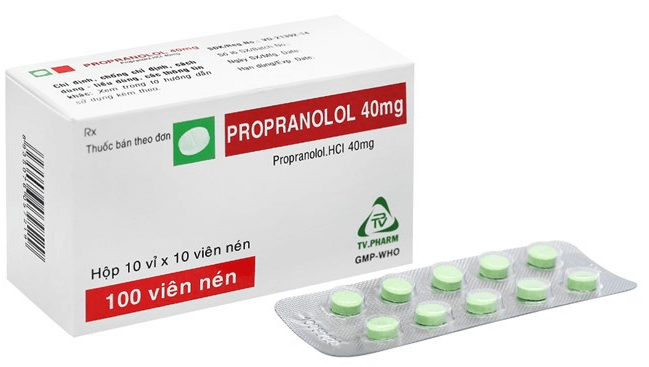 Propranolol được sử dụng để điều trị tăng huyết áp