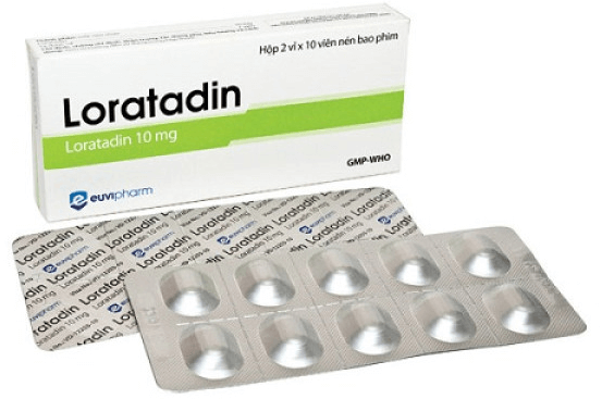 Thuốc Loratadin 10mg là thuốc điều trị dị ứng, nổi mề đay, viêm kết mạc dị ứng